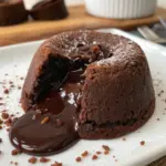 Schokoladen-Lava Cake mit flüssigem Kern